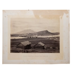 [CIVIL WAR] "Chattanooga from the North" by Barnard, Mammoth Albumen