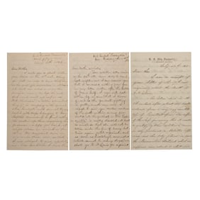 [CIVIL WAR] Sailor's Letters & News of His Death