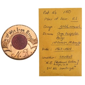 [CIVIL WAR] Gettysburg POW's Gold I Corps Badge