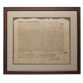 [GETTYSBURG] 1811 James Gettys Signed Land Grant