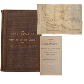 [GETTYSBURG] 1864 Account w/ Map