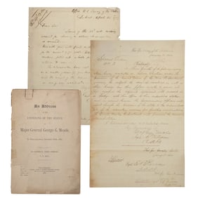 [CIVIL WAR] Gen. George Meade Documents