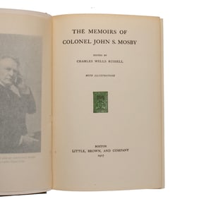 [CIVIL WAR] Mosby's Memoirs First Edition