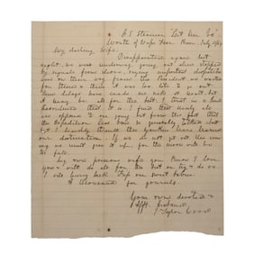 [CIVL WAR] Confederate Navy Commander John Taylor Wood Letter