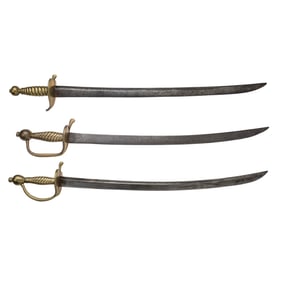 [REVOLUTIONARY WAR] (3) Hessian Hanger Swords