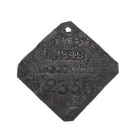 [SLAVERY] 1849 "Servant" Slave Badge