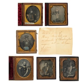 (6) Mexican War Soldier Daguerreotypes
