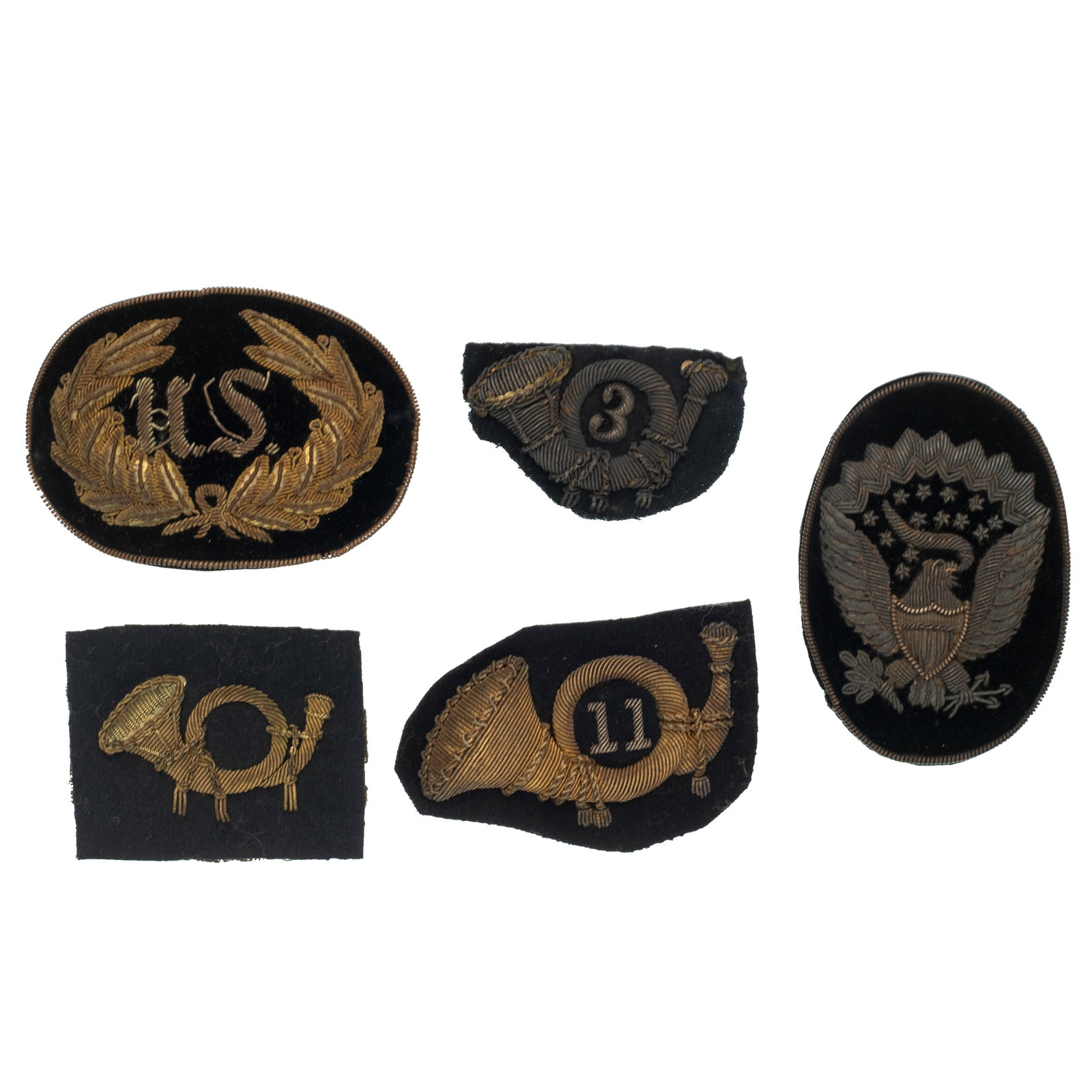 [CIVIL WAR] (5) Officer's Hat Insignia Group (1 of 6)