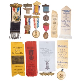 [CIVIL WAR] (15) Rare G.A.R. Medals & Ribbons