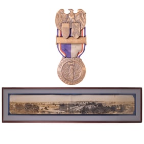 [CIVIL WAR] Gettysburg Reunions: 1913 Photograph & 1938 75th-Anniversary Medal