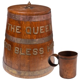 [BRITISH] Royal Navy Rum Tub or "Grog Barrel" 