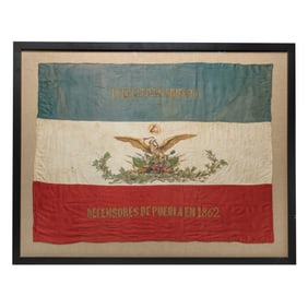 [MEXICO, FLAGS] 1862 Battle of Puebla Veterans' Flag