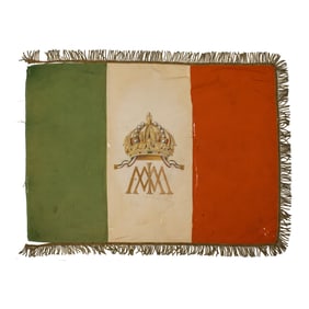 [MEXICO, FLAGS] Second Mexican Empire Flag w/ Imperial Monogram