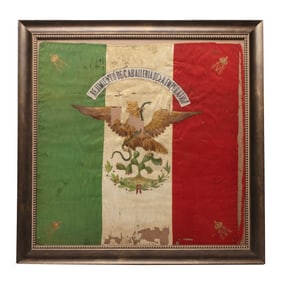 [MEXICO, FLAGS] Maximilian's Imperial Army: Empress's Cavalry Regiment Flag c. 1864-67