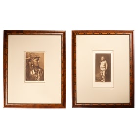 [NATIVE AMERICAN] E. Curtis "White Man Runs Him" & "Typical Apache"