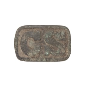 [CIVIL WAR] Clipped Corner "CS" Belt Buckle
