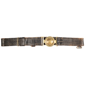[CIVIL WAR, TEXAS] 2-Piece Star Buckle w/ Original Belt