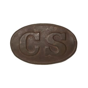 [CIVIL WAR] Confederate "CS" Oval Belt Buckle