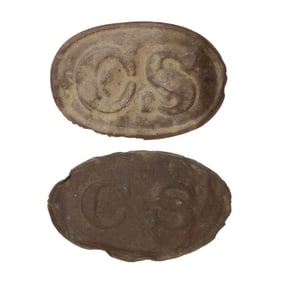 [CIVIL WAR] (2) CS Belt Buckles