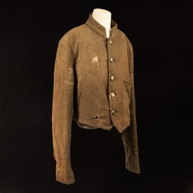 [CIVIL WAR] IDed Confederate Butternut Shell Jacket (Alabama)