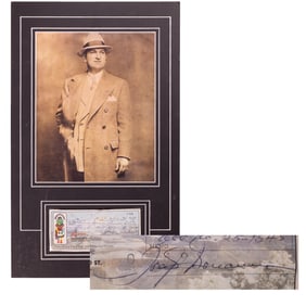 [TRUE CRIME] Joseph Bonanno Signed Check