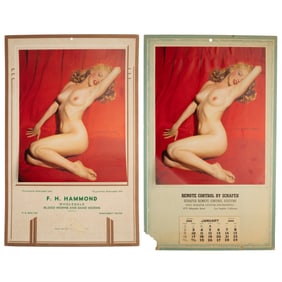 Marilyn Monroe "Golden Dreams" Pin-Up Calendar & Advertising Card