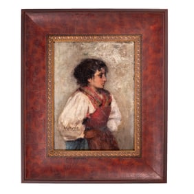 [CUBA - ART] Antonio Rodriguez Morey Oil Portrait