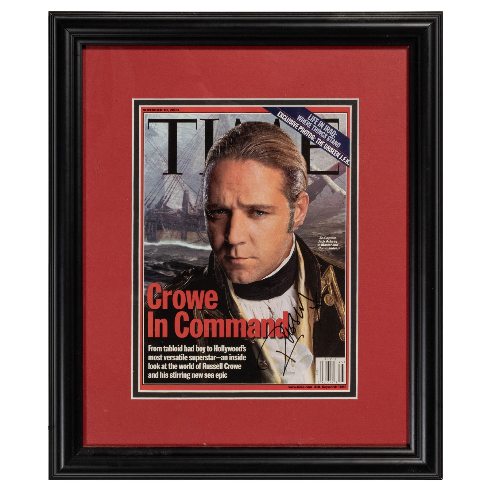 [FILM] SIGNED Russel Crowe "Time Magazine" Cover (1 of 2)