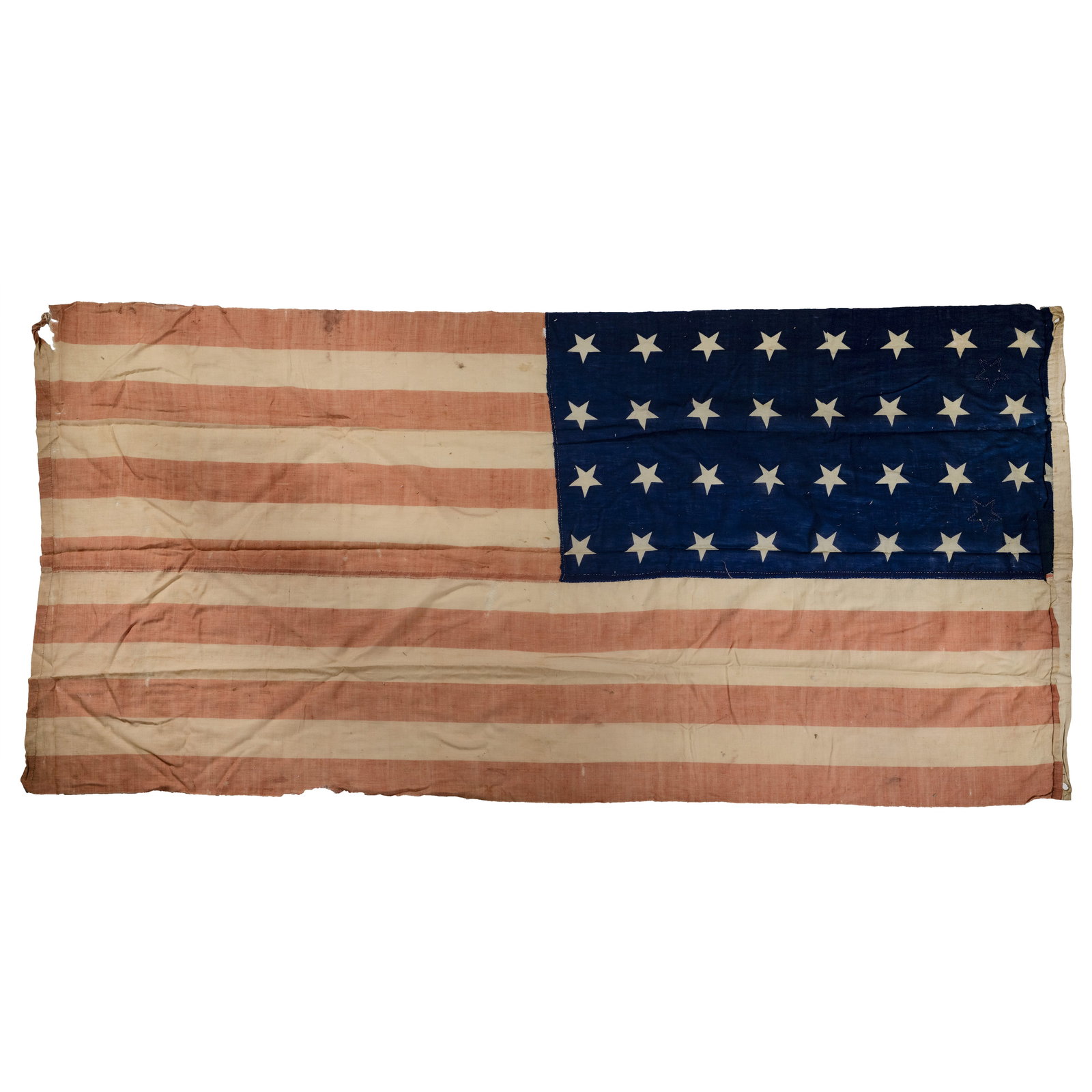 [CIVIL WAR] 34-Star Union Flag w/ Two Sewn Additions - 2