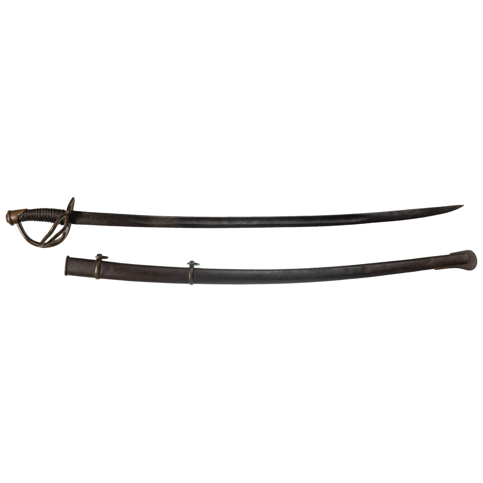 [CIVIL WAR] Confederate Haiman Cavalry Saber w/ High-Quality Georgia Scabbard (1 of 5)