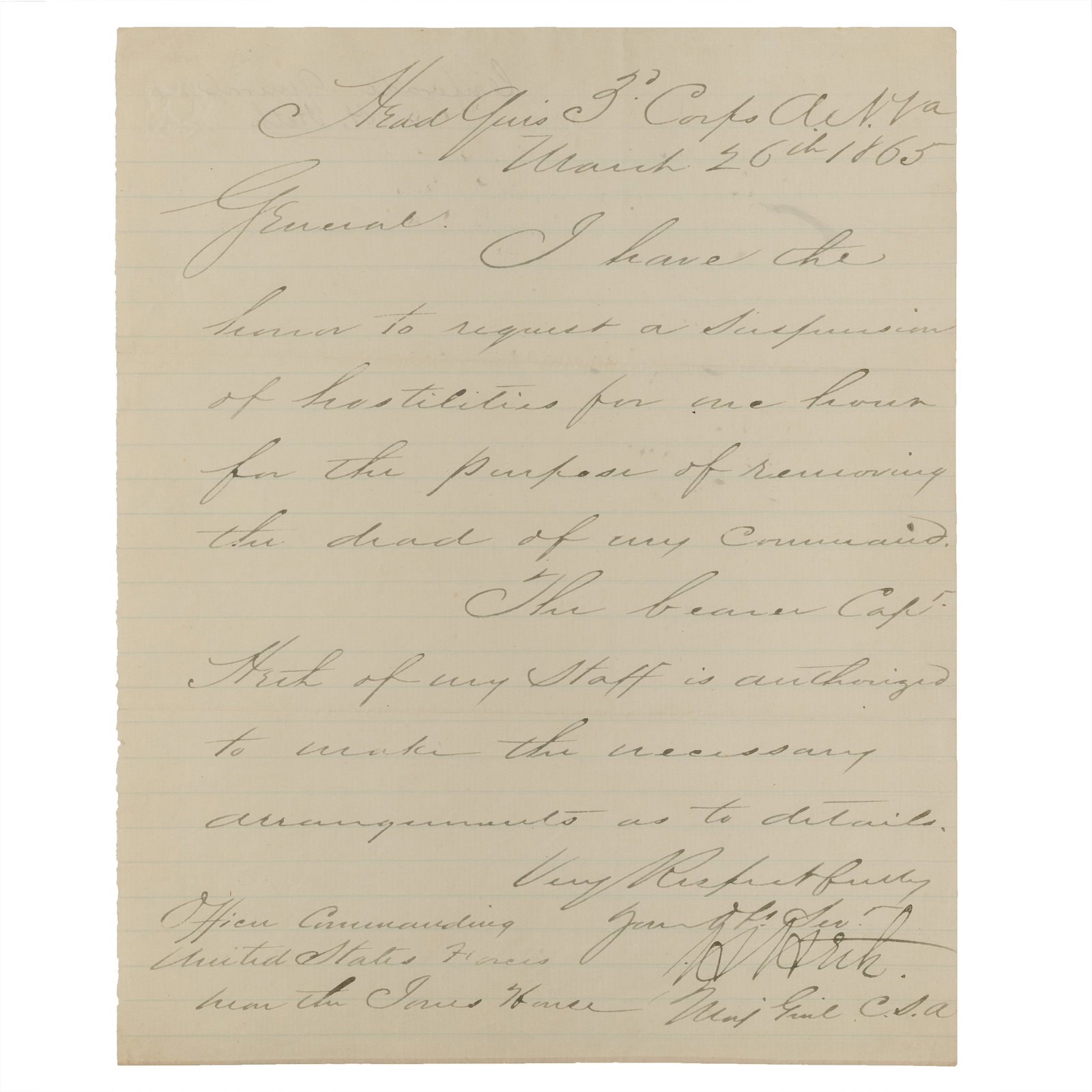 [CIVIL WAR] Confederate Dead, CSA Genl. Heth ALS (1 of 2)