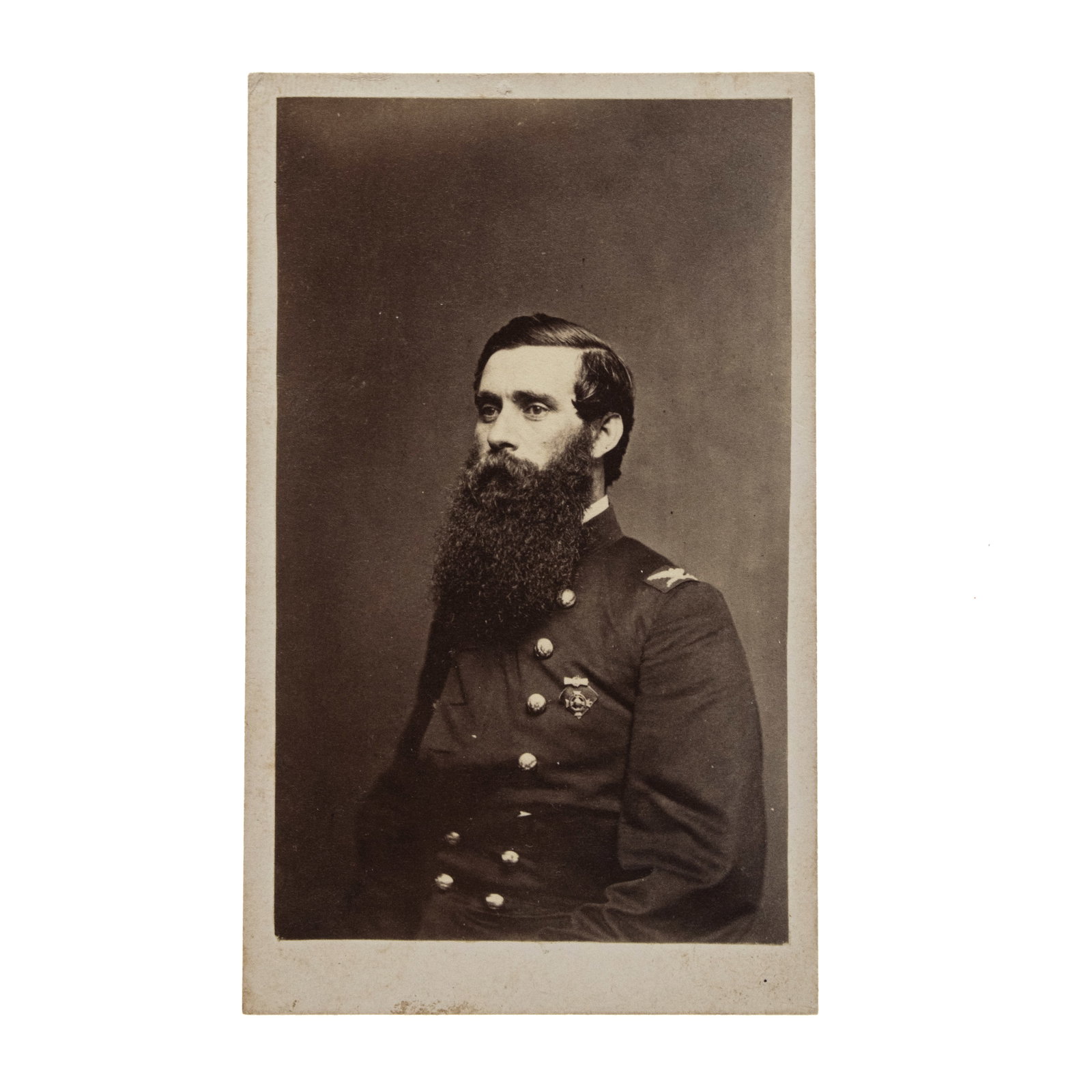 [GETTYSBURG] Wounded in the Peach Orchard: Identified CDV of Col. Byron R. Pierce, 3rd Michigan (1 of 2)