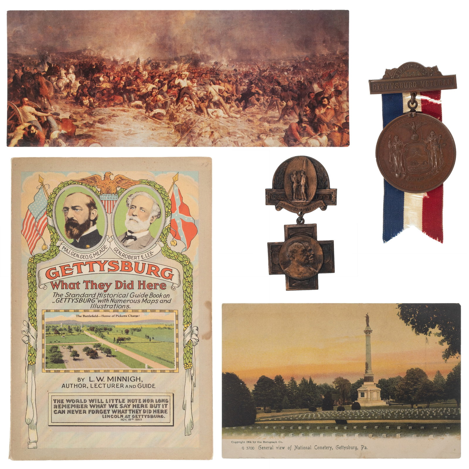What They Did Here: Gettysburg Guidebook, Map, and Medal Reunion Group (1 of 10)