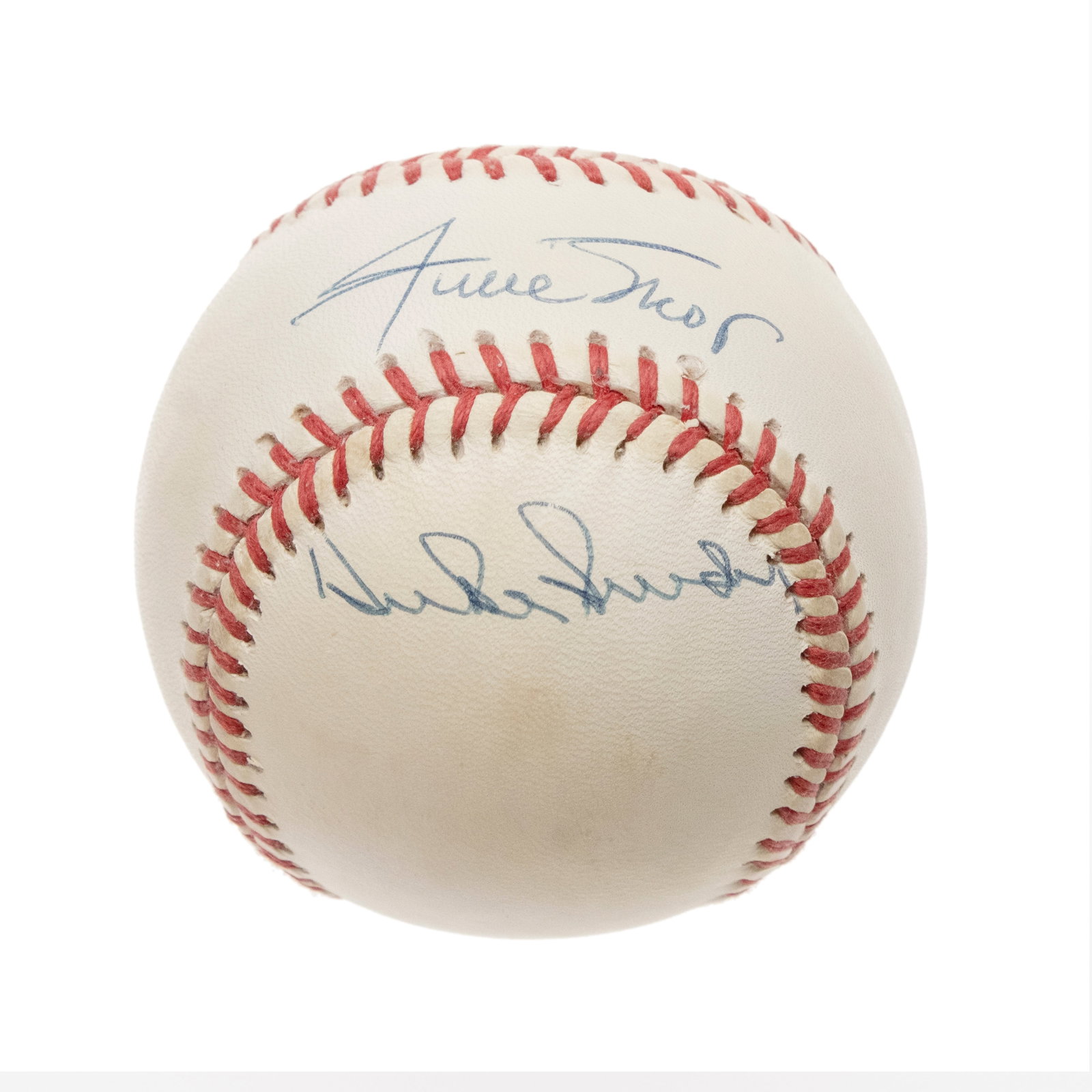 [BASEBALL] Mickey Mantle, Willie Mays, & Duke Snider Signed Baseball - 2