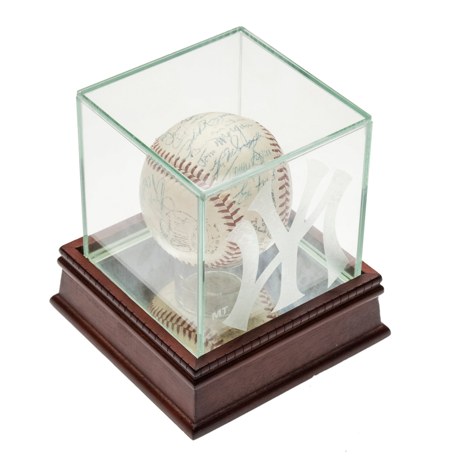 [BASEBALL] 1957 New York Yankees World Series Team-Signed Baseball - 2