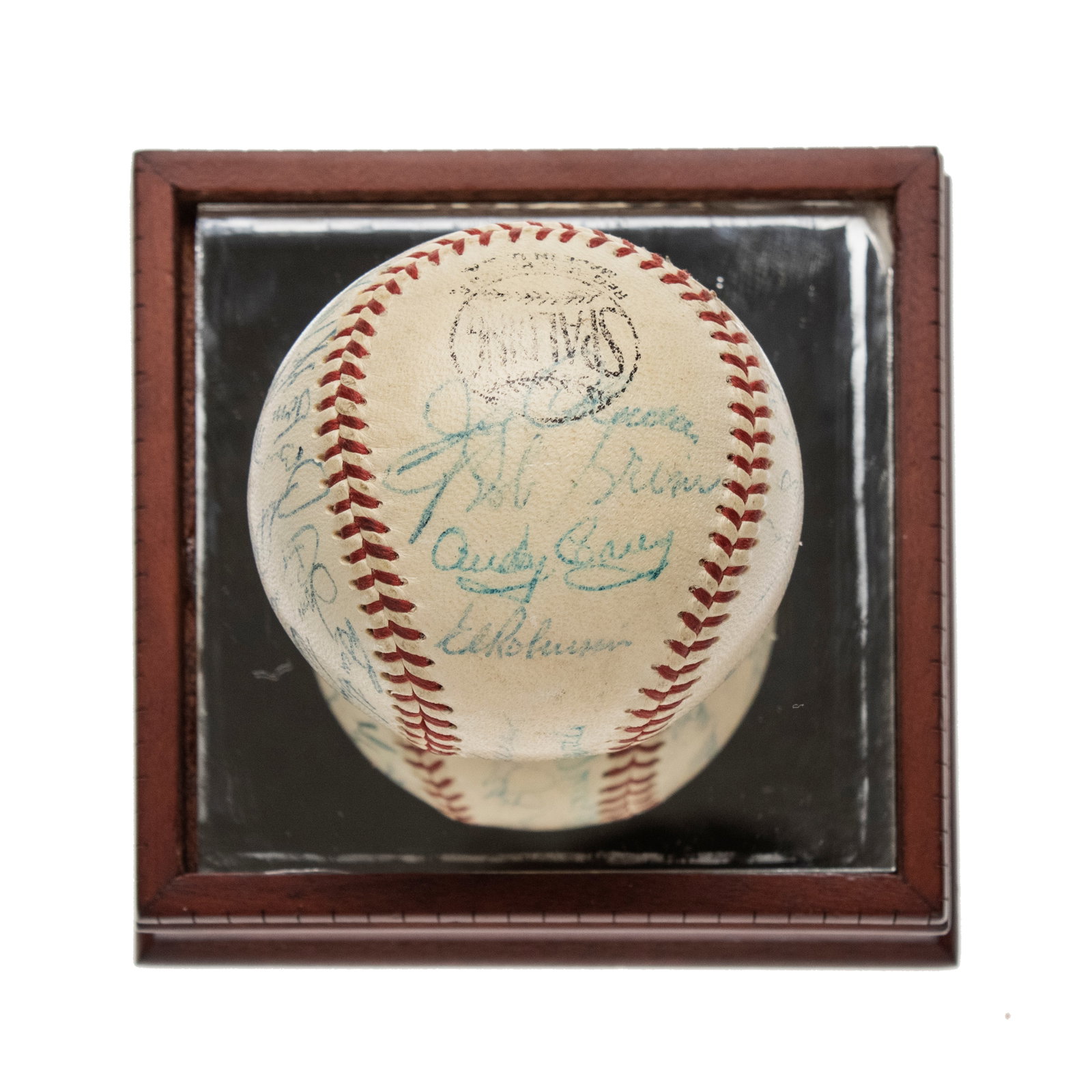 [BASEBALL] 1957 New York Yankees World Series Team-Signed Baseball - 5