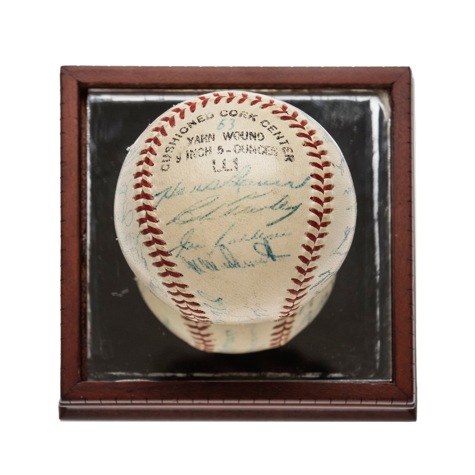 [BASEBALL] 1957 New York Yankees World Series Team-Signed Baseball - 7