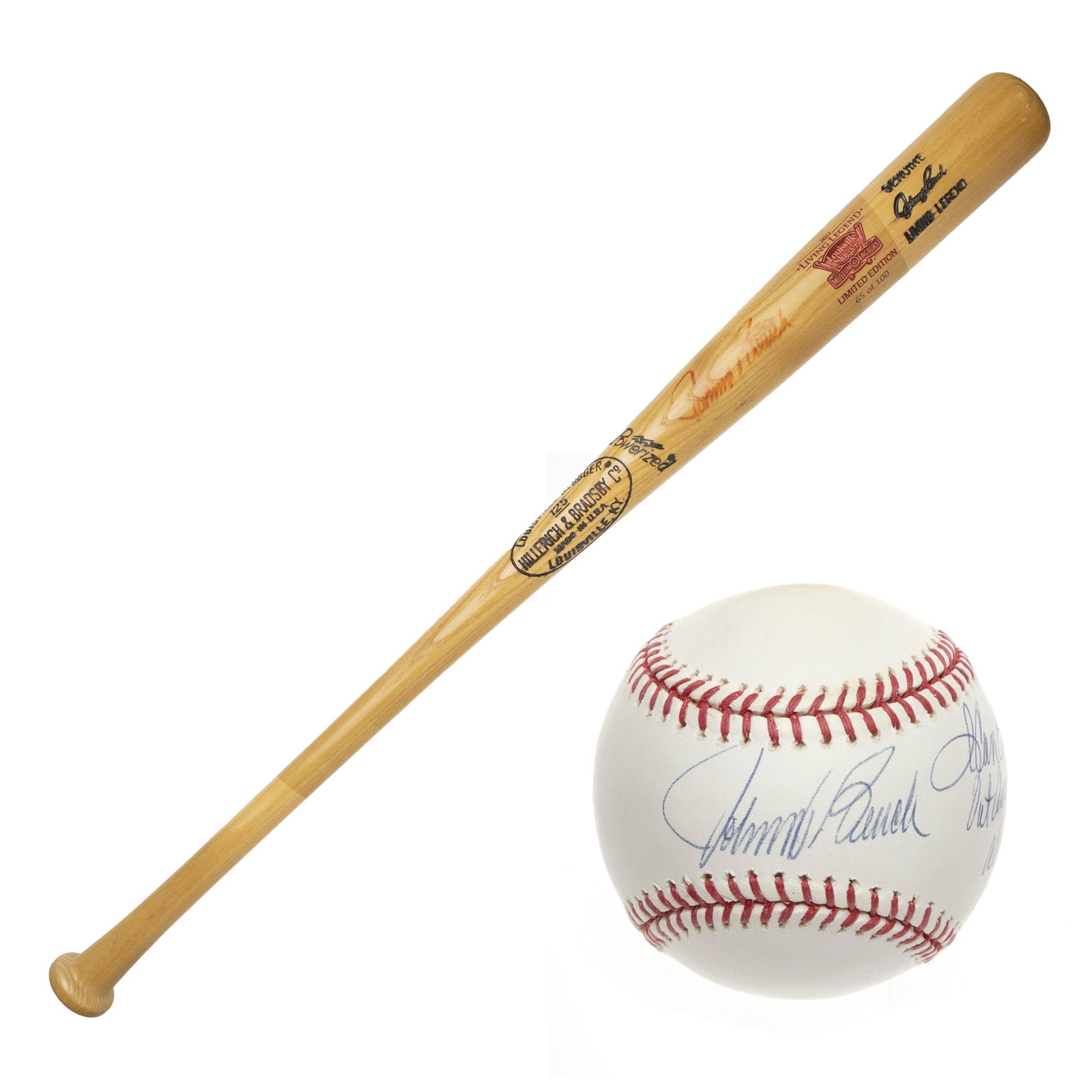 [BASEBALL] Johnny Bench Signed Louisville Slugger “Living Legend?? Limited-Edition Baseball Bat: Johnny Bench Signed Louisville Slugger “Living Legend” Limited-Edition Baseball Bat <