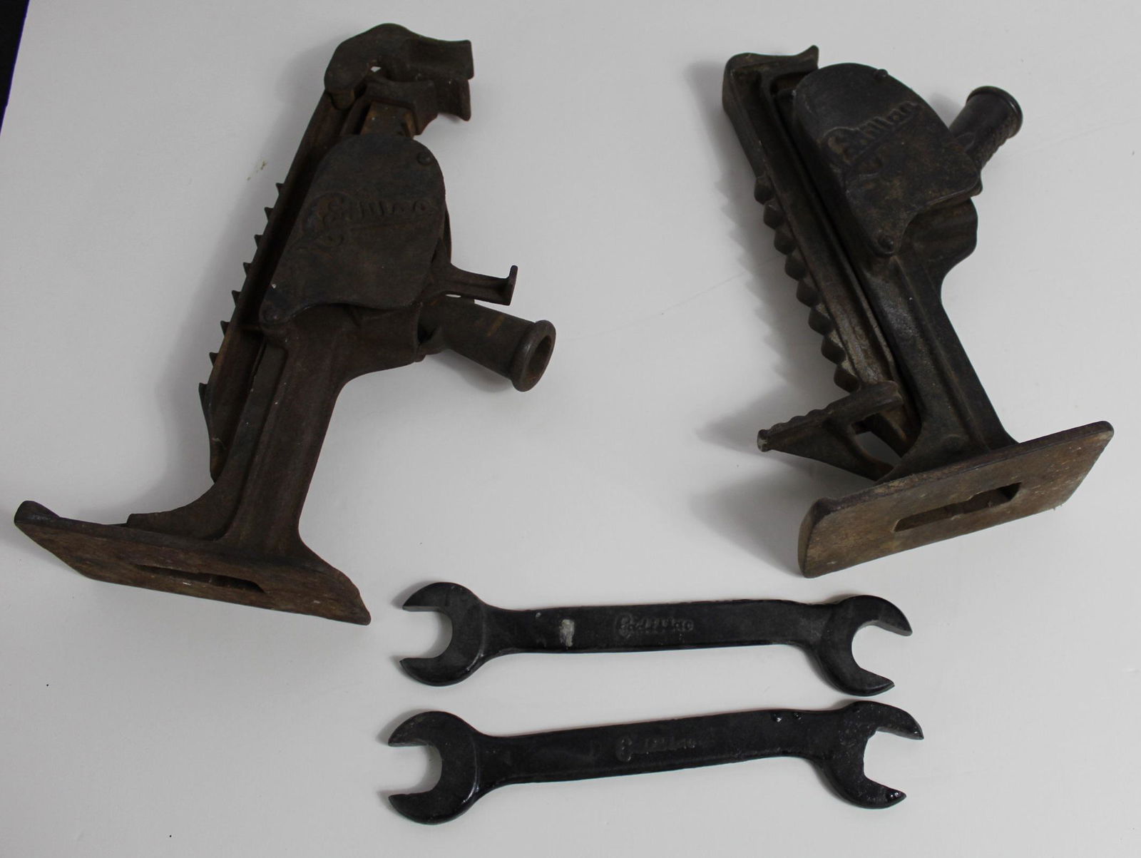 1920's Cadillac Jack Stands and Wrenches: Lot as shown