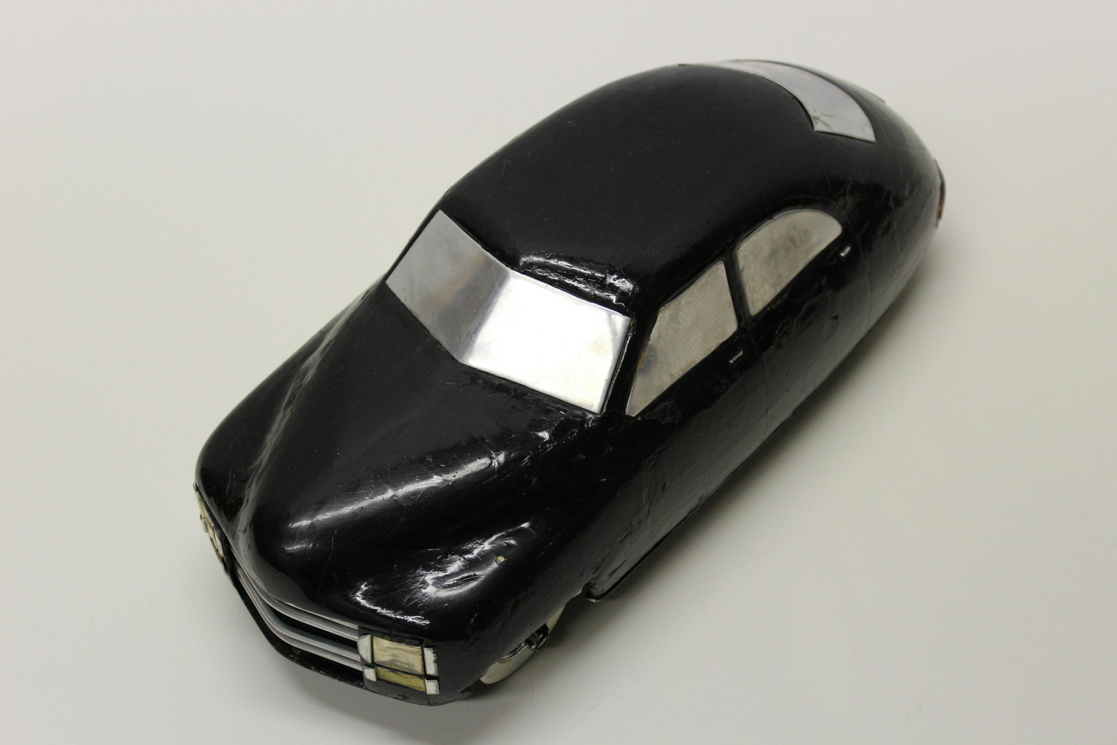 1940's Auto Concept Styling Model: Wood Construction. Artist Unknown. 16x5. General Motors. Fisher body styling.
