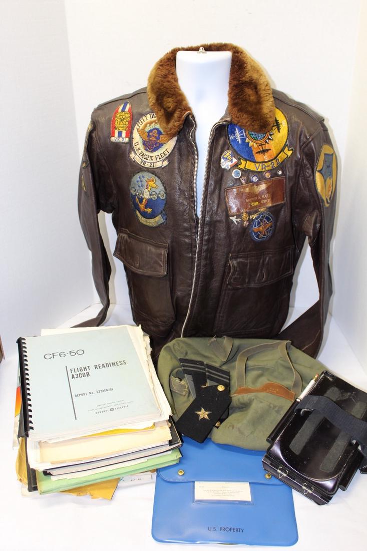 USN Career Officer's G-1 Flight Jacket Group: As shown