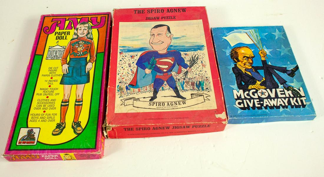 Oddity Presidential Puzzles: Carter, Bush and McGovern. See Pics for condition. Unsure if complete