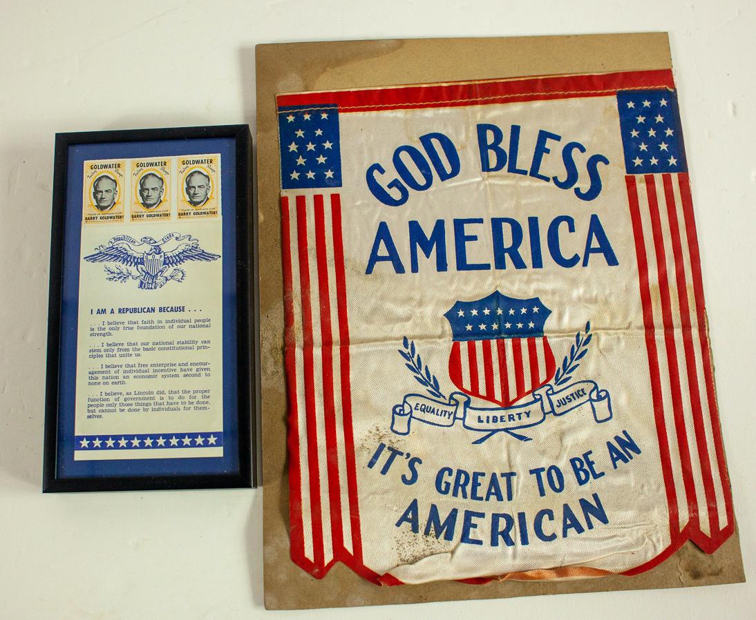 Barry Goldwater Election Memorabilia: Lot as shown