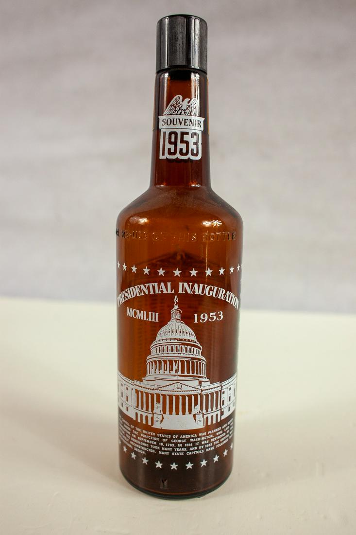 1953 Presidential Inauguration Bottle: Original as shown