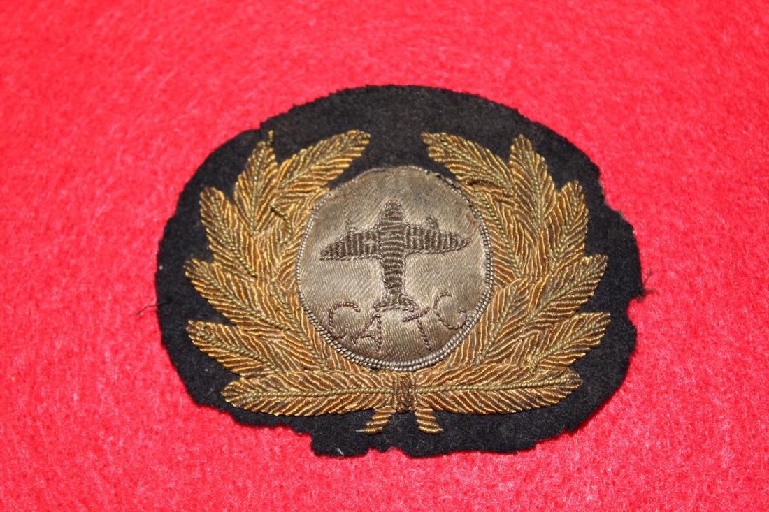 Rare Chinese CATC Officer's Cap Patch in Bullion (1 of 2)