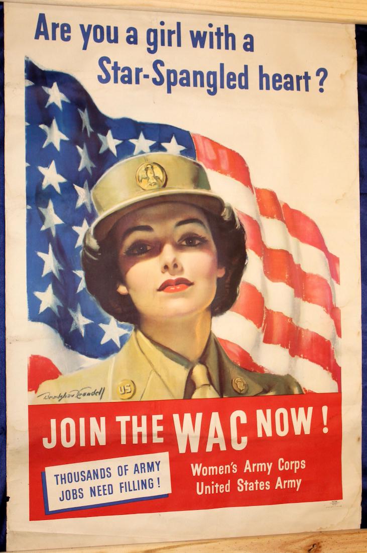 WWII Women's Army Corps WAC Poster - Original (1 of 1)