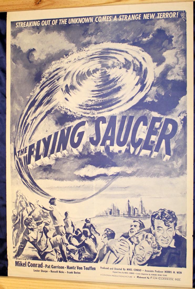 1950's Sci-Fi Flying Saucer Movie Poster (1 of 1)