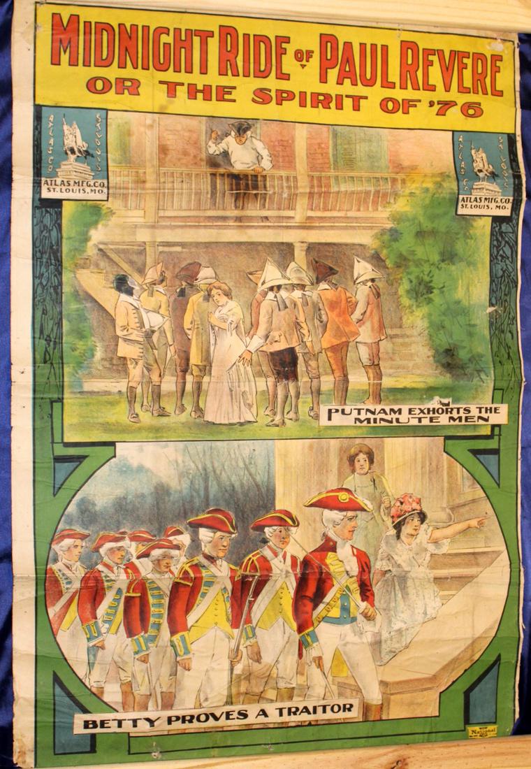 Rare Early 20th c. Moving Pictures Movie Poster (1 of 2)