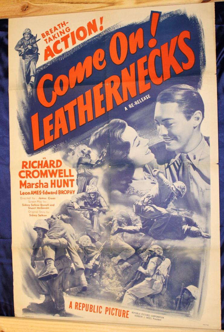 1940's Movie Poster "Come On Leathernecks" (1 of 1)