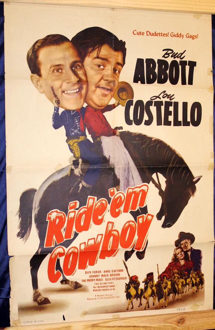Abbott and Costello Ride 'em Cowboy Movie Poster (1 of 1)